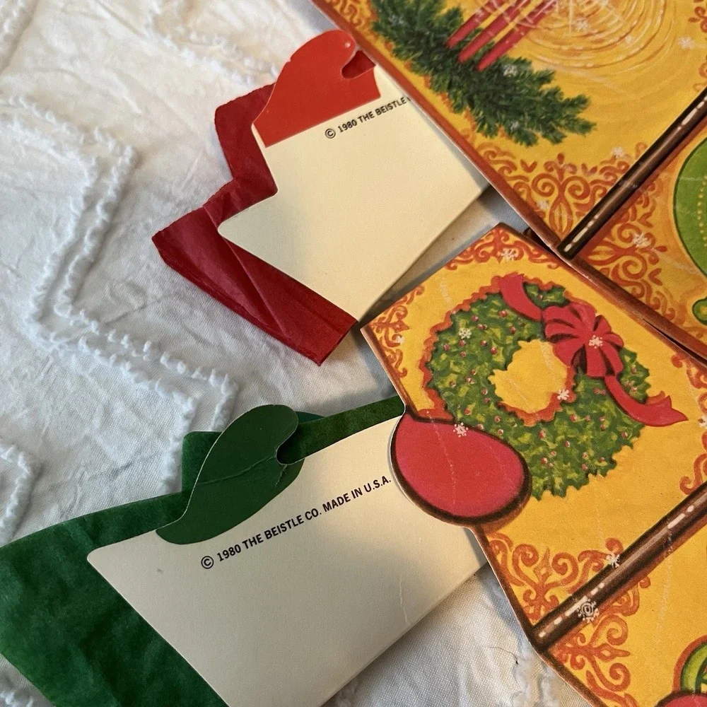 VTG‎ 80s Made In USA Die Cut & Honeycomb Christmas Decor Lot Tree Angels Bells